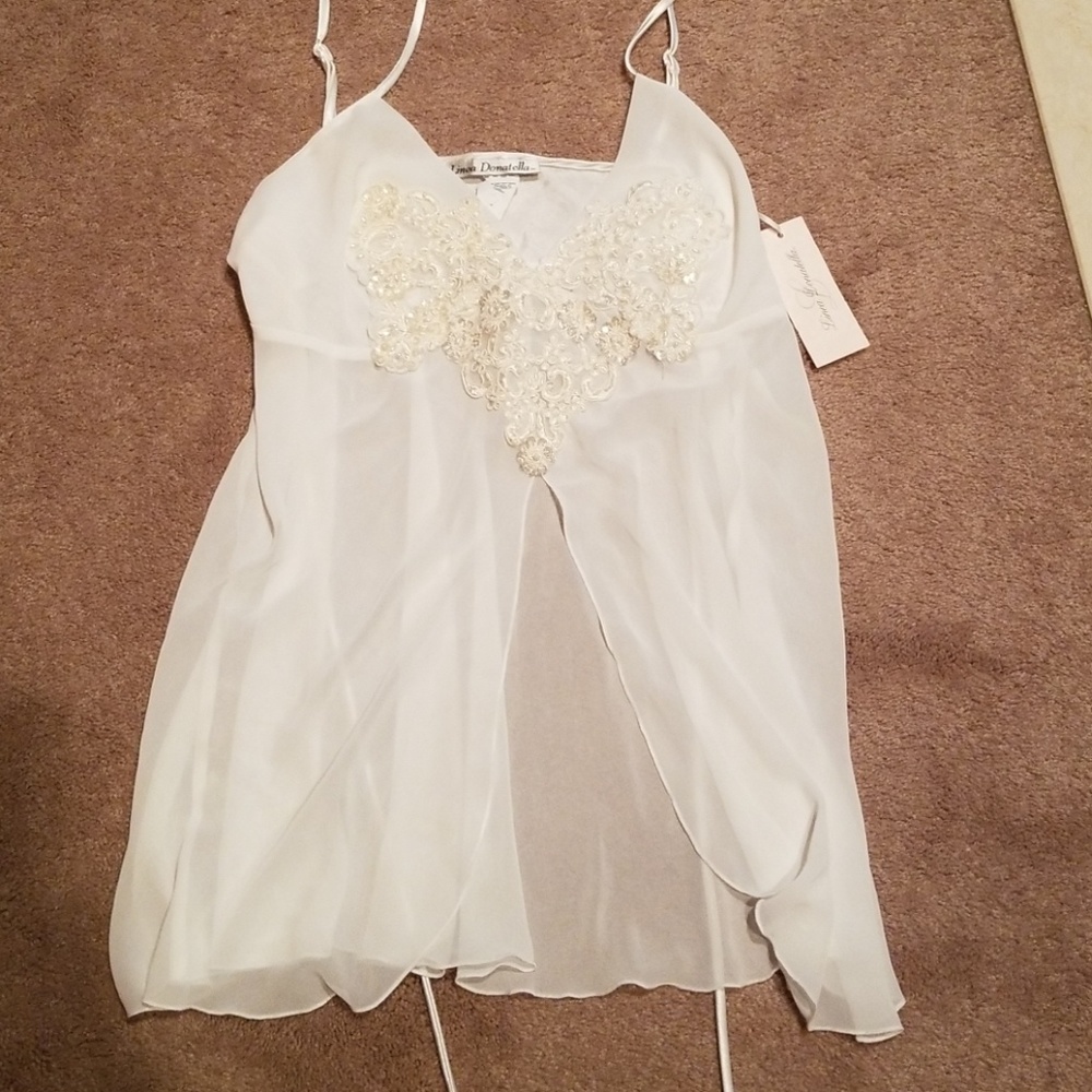 Linea donatella white negligee